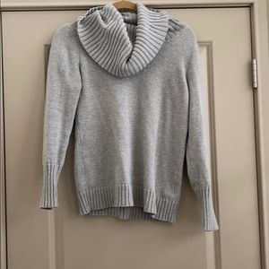 Gray Cowl Neck Sweater
